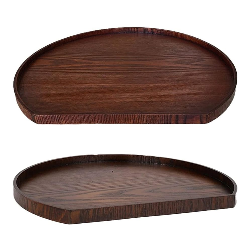 Wooden Half Round Tray Angles