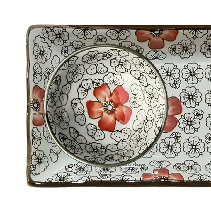 Crimson Sushi Plate Detial