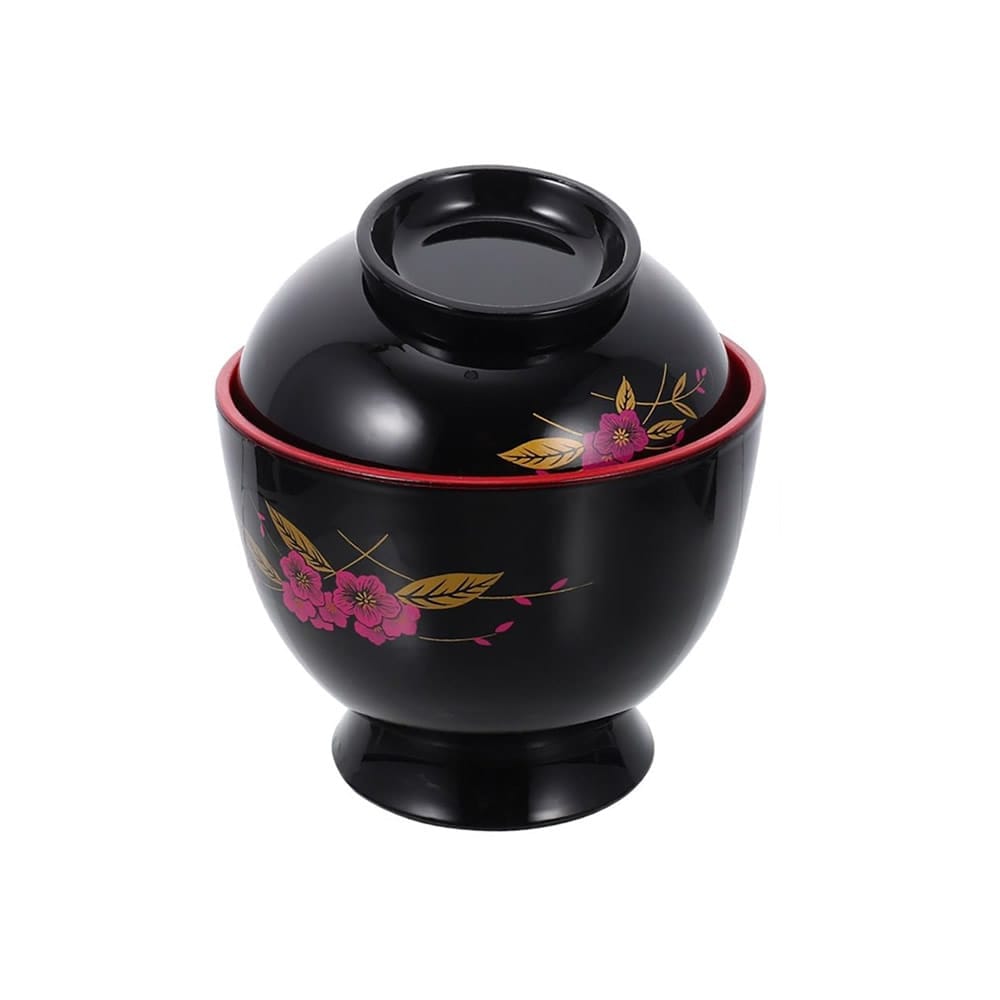 Hanakotoba Floral Miso Bowl Top View Hanakotoba Floral Miso Bowl Top View