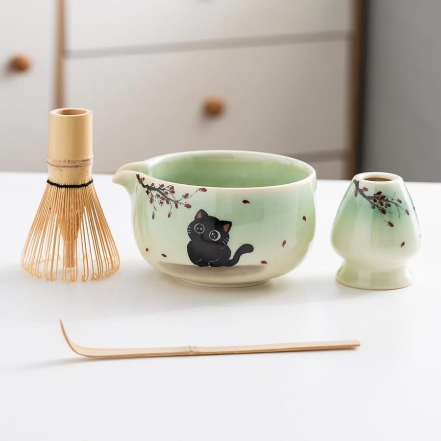 Kawaii Neko Matcha Set Idea
