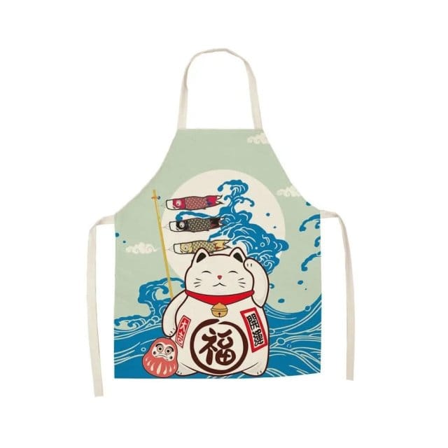Lucky Cat & Koinobori Kids Apron
