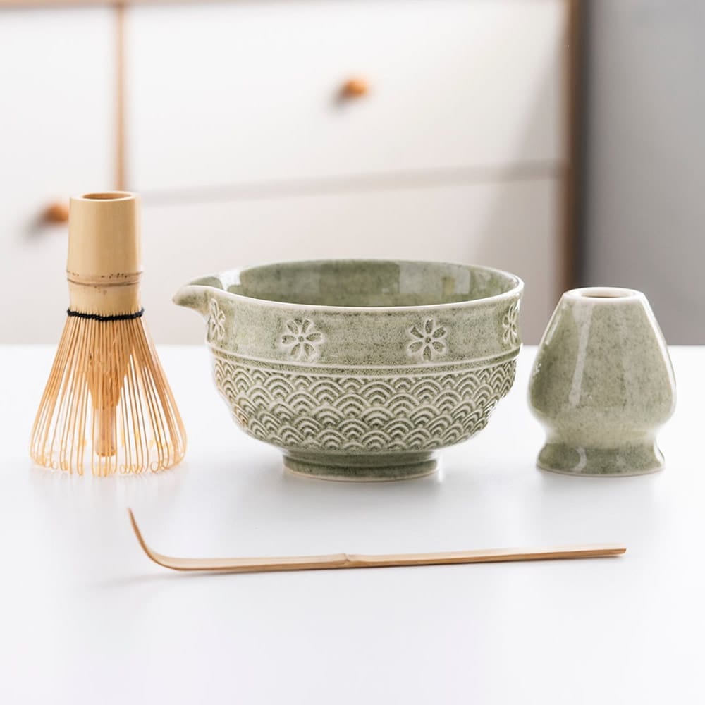 Motted Green Matcha Tea Set Motted Green Matcha Tea Set