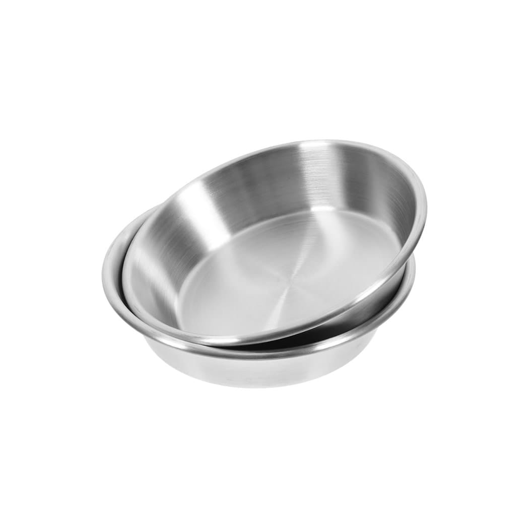 Stainless Steel Round Dish Side