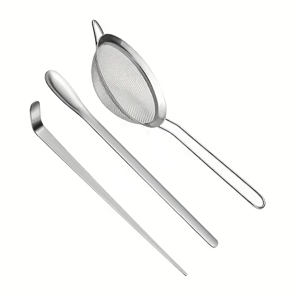 Stainless Steel Scoop, Spoon & Stainer