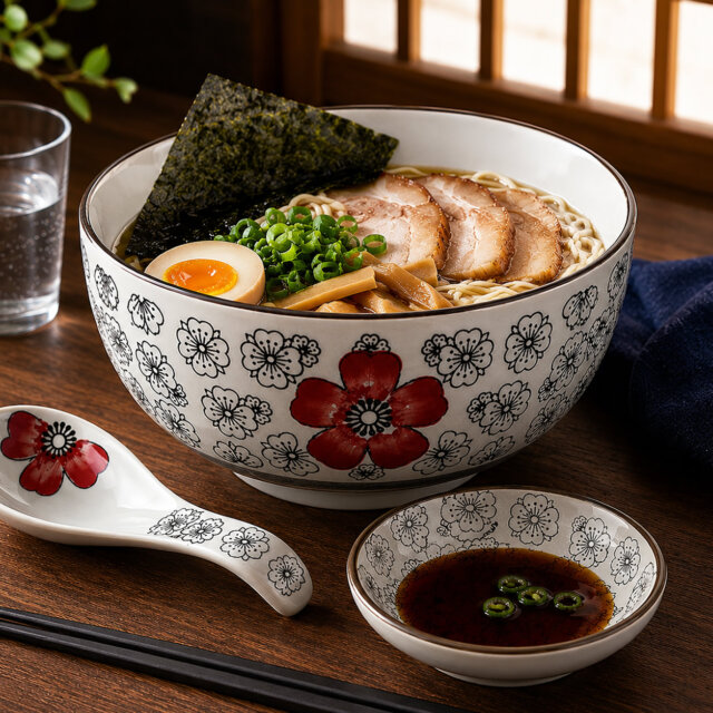 Crimson Underglazed Donburi Bowl Set Crimson Underglazed Donburi Bowl Set