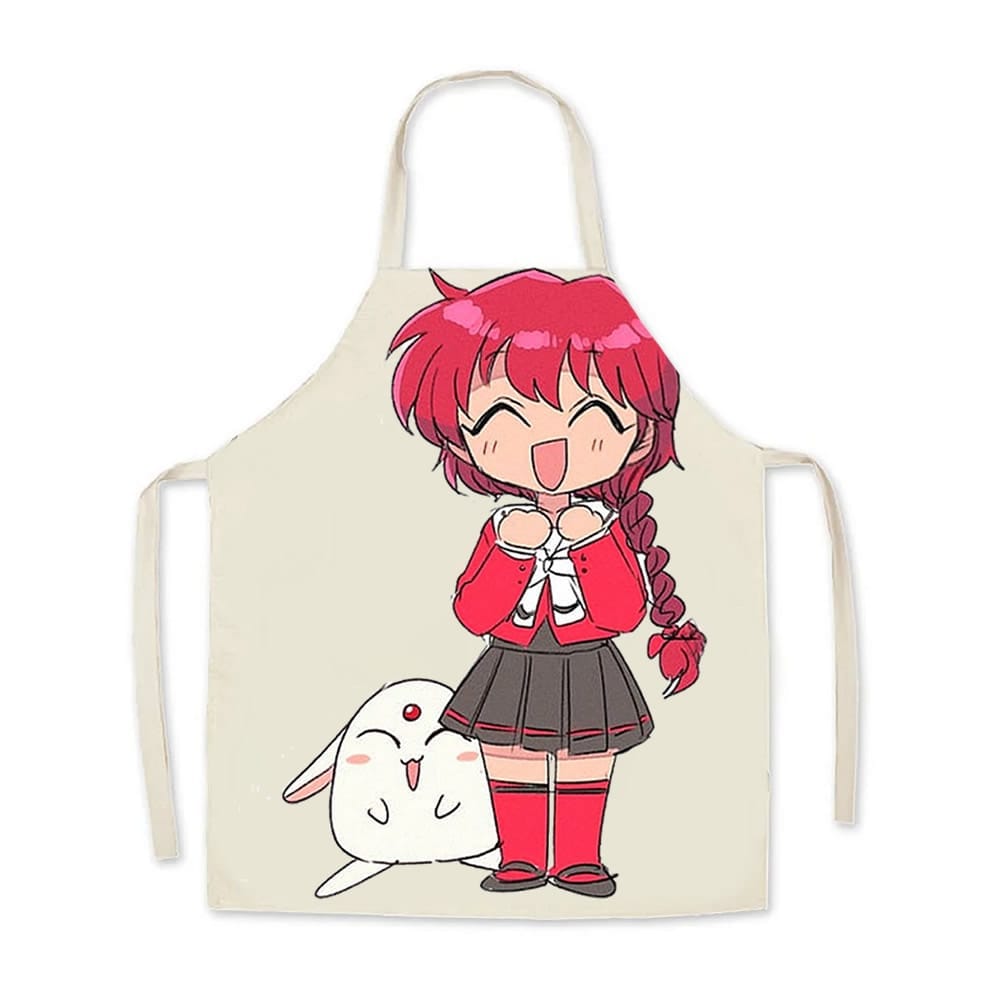 Playful Anime Character Cotton Apron