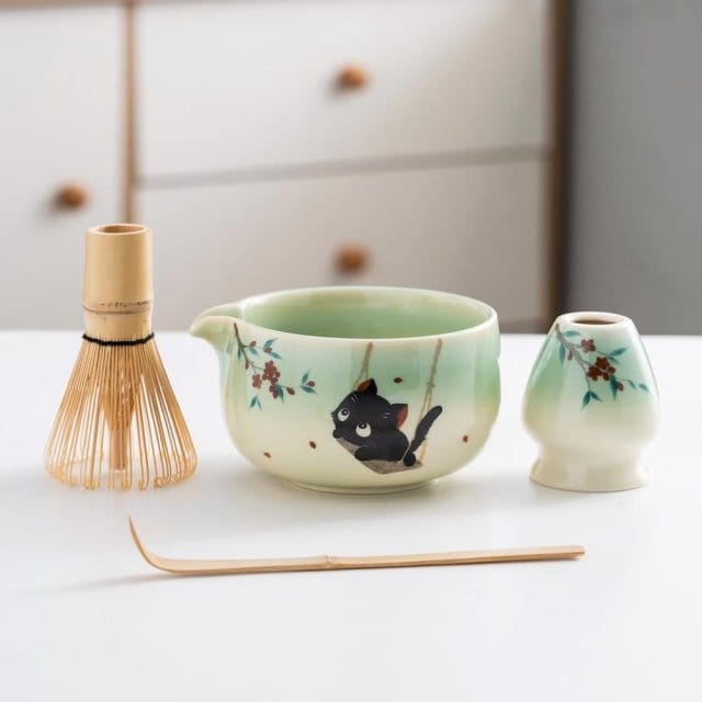 Buranko Neko Matcha Set Buranko Neko Matcha Set