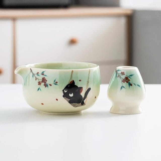 Buranko Neko Matcha Setto Buranko Neko Matcha Setto