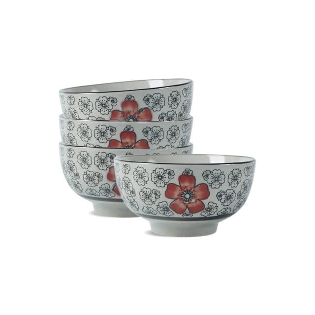 Spring Blossom Rice Bowl Set