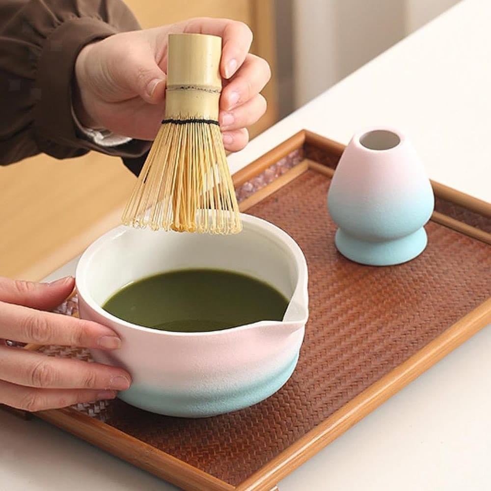 Using Wataame Matcha Setto
