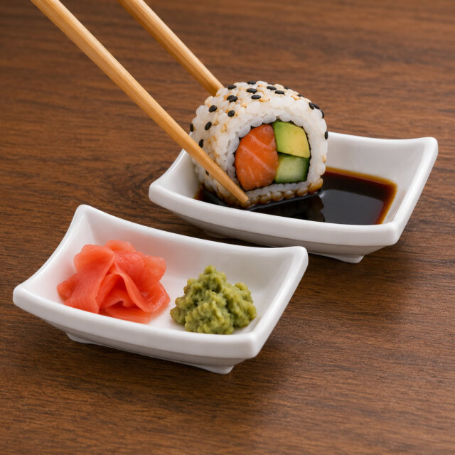 White Rectangular Sauce Trays