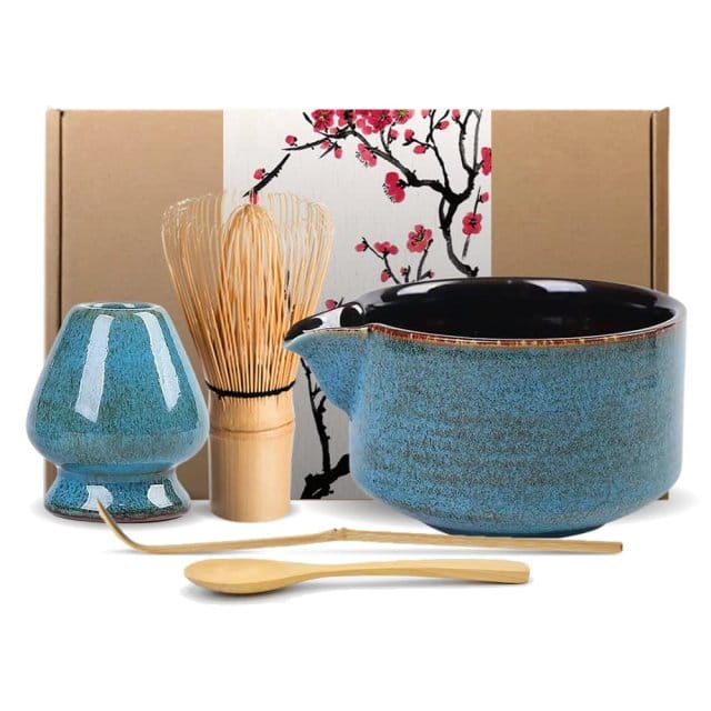 Blue Seikai Matcha Tea Set