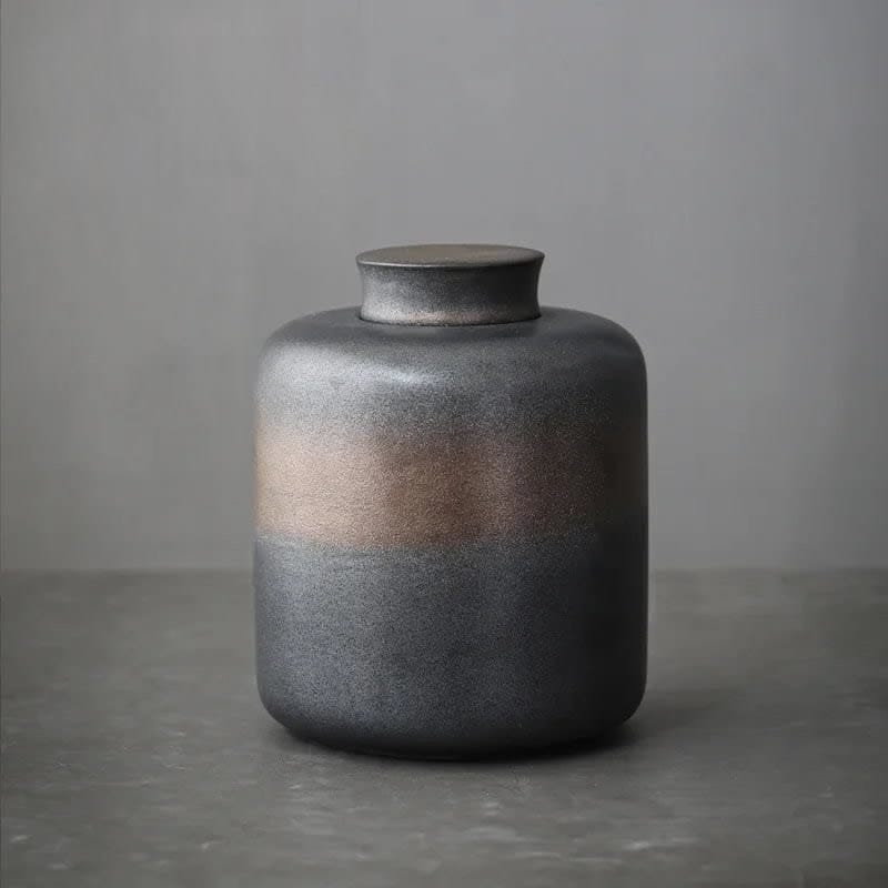 Ceramic Sabi Kumo Tea Caddy Ceramic Sabi Kumo Tea Caddy