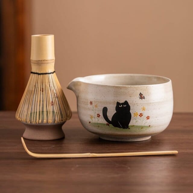 Curious Neko Matcha Bowl Set