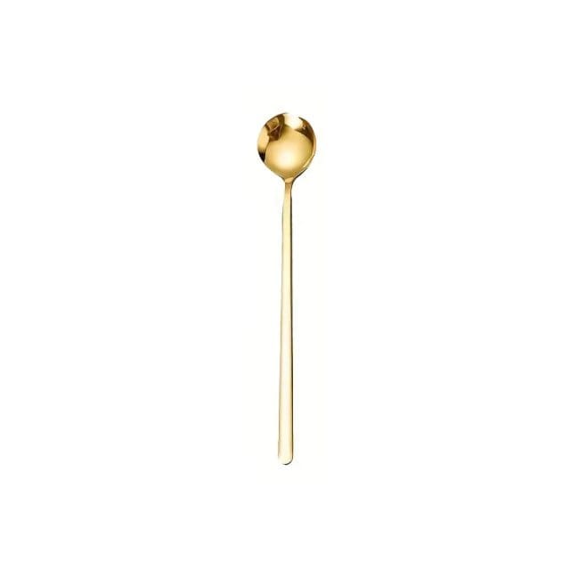 Long Handle Gold Matcha Spoon