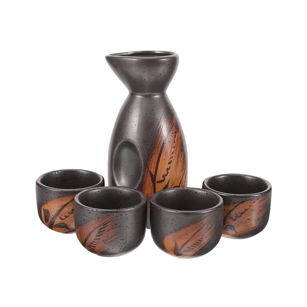 Momiji Kuro Sake Set