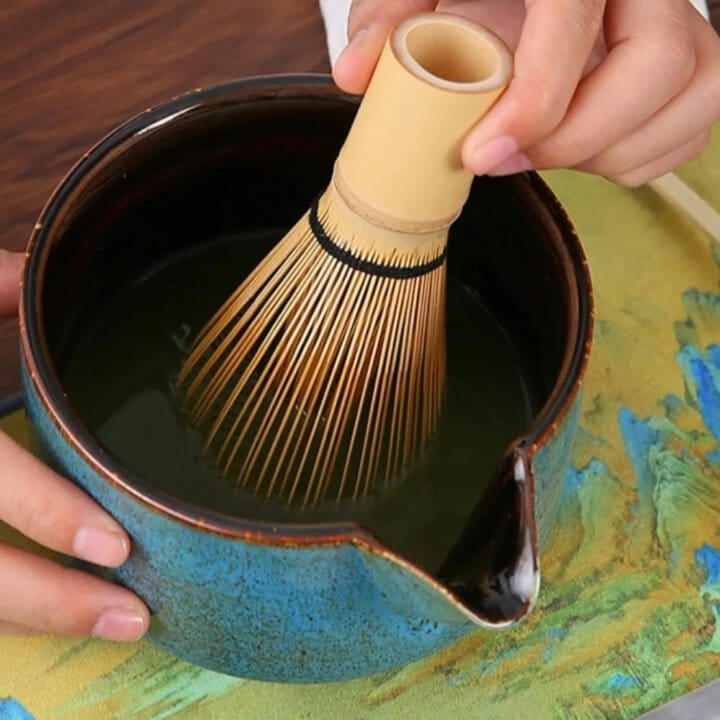 Stiring Blue Seikai Matcha Tea Seto Stiring Blue Seikai Matcha Tea Seto