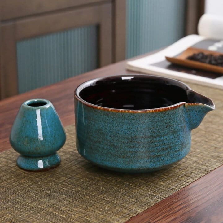 Stiring Blue Seikai Matcha Tea Setto Stiring Blue Seikai Matcha Tea Setto