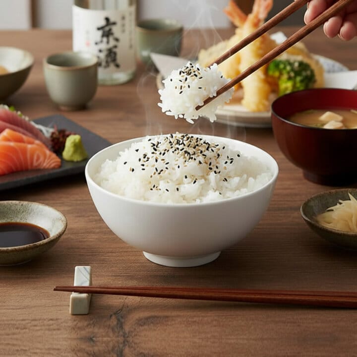 White Melamine Bowl - Action Shot