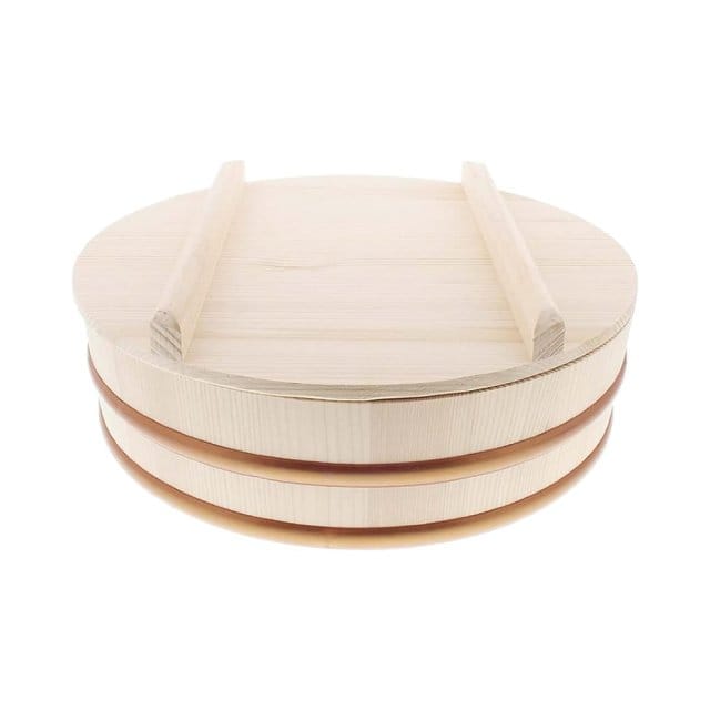 Wooden Handai Rice Mixing Tub & Lid
