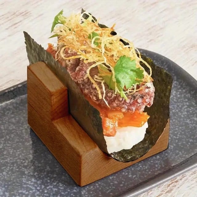 Wooden Sushi Stand 2