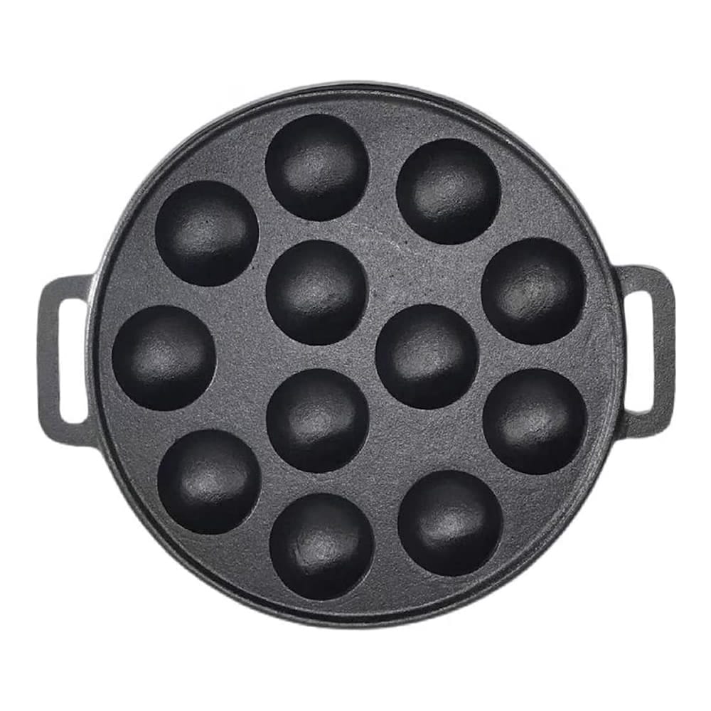 12 Hole Takoyaki Cast Iron Pan