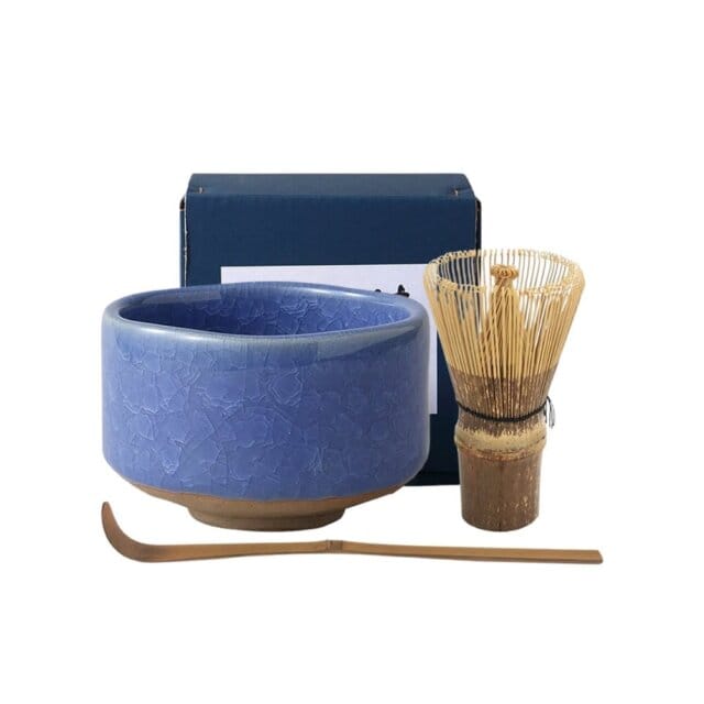 Aizome Blue Glazed Matcha Bowl