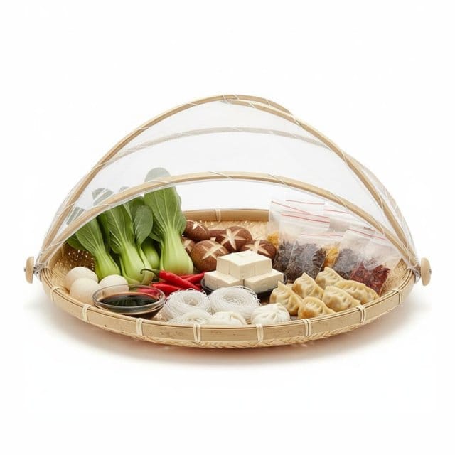Bamboo Woven Food Cover