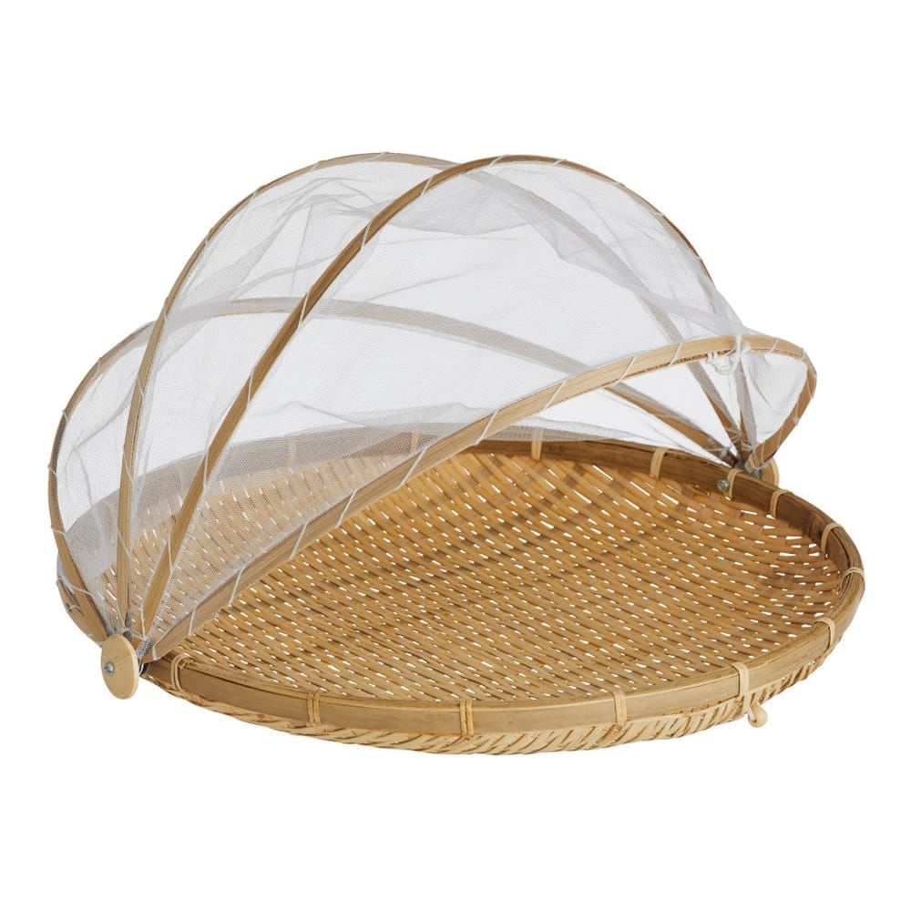 Bamboo Woven Food Cover Side