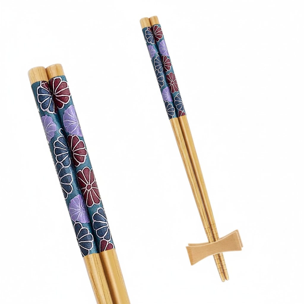 Blooming Bamboo Chopsticks & Rest Blooming Bamboo Chopsticks & Rest