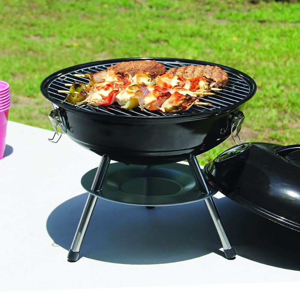 Cooking On Portable Bbq Charcoal Grill