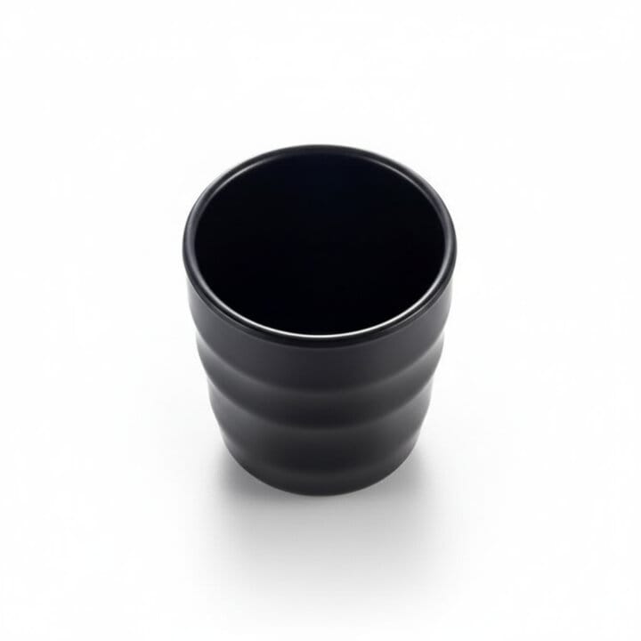 Gloss Black Melamine Cup Shot Gloss Black Melamine Cup Shot