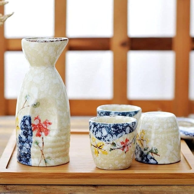 Hanagara Ceramic Sake Sets