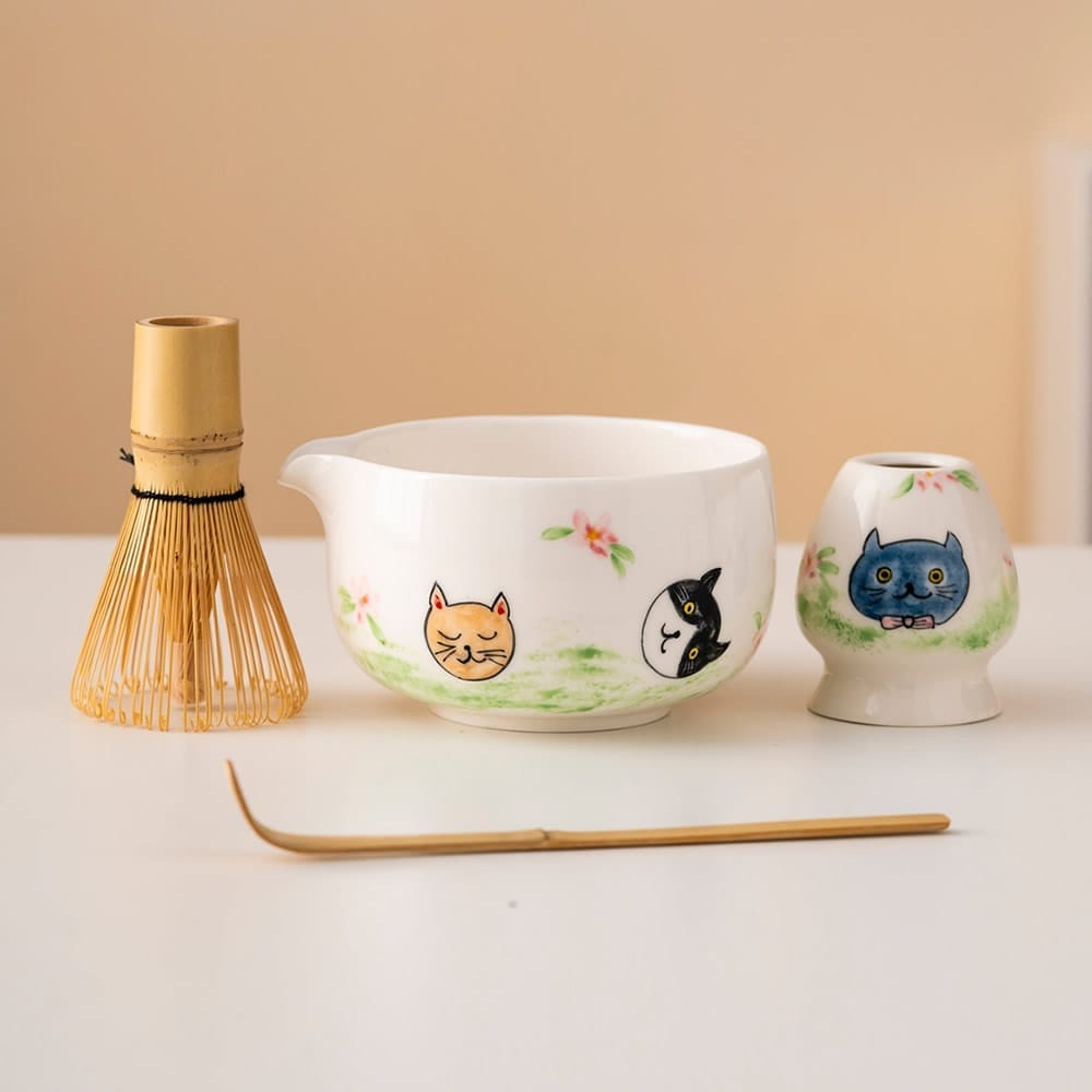 Hand Painted Zakka Matcha Tea Set Hand Painted Zakka Matcha Tea Set