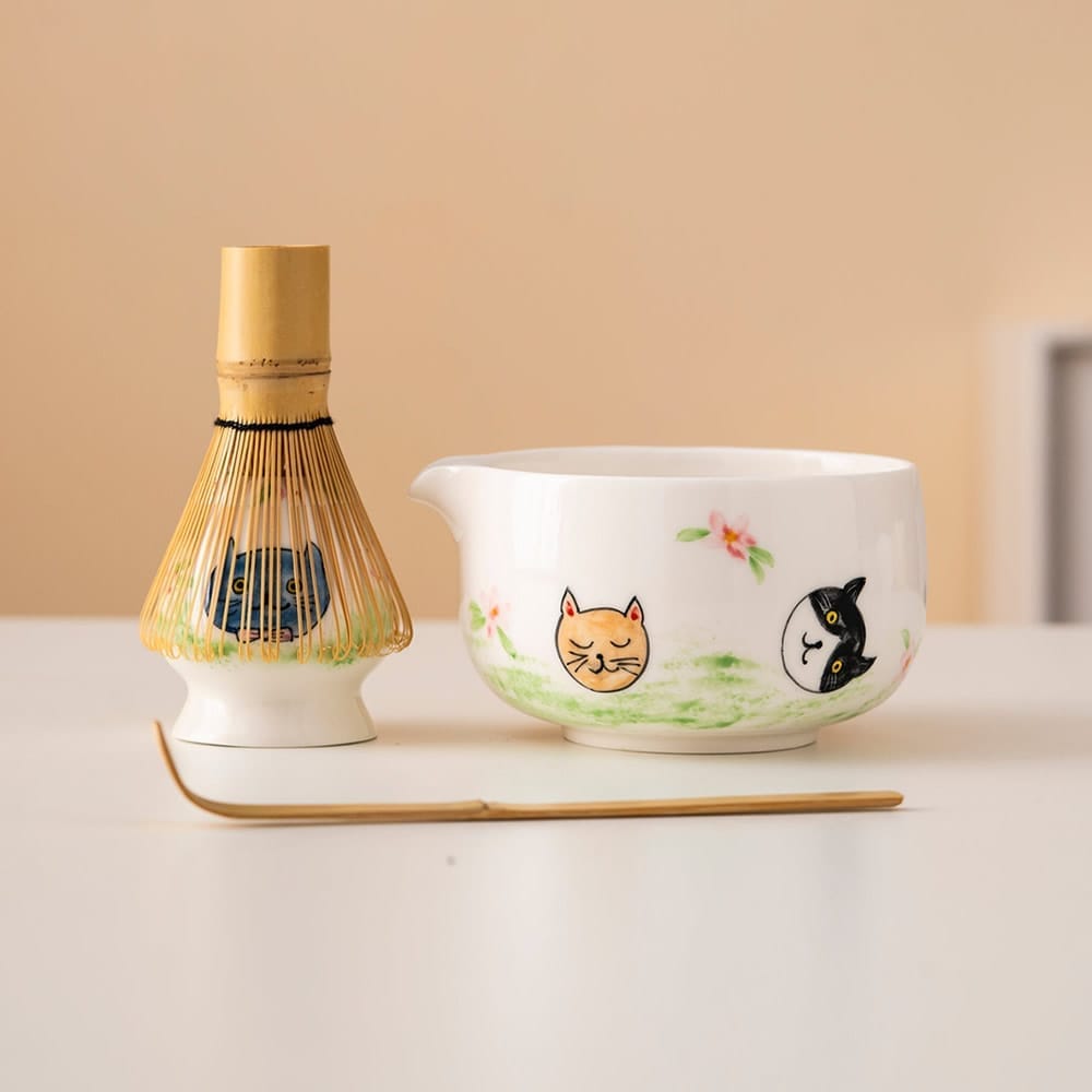 Hand Painted Zakka Matcha Tea Set Hand Painted Zakka Matcha Tea Set