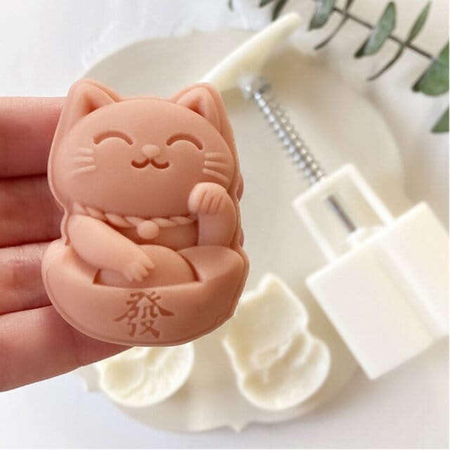 Lucky Cat Mooncake Mould