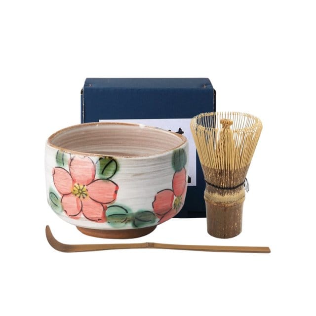 Minoyaki Sakura Blossom Matcha Bowl Minoyaki Sakura Blossom Matcha Bowl