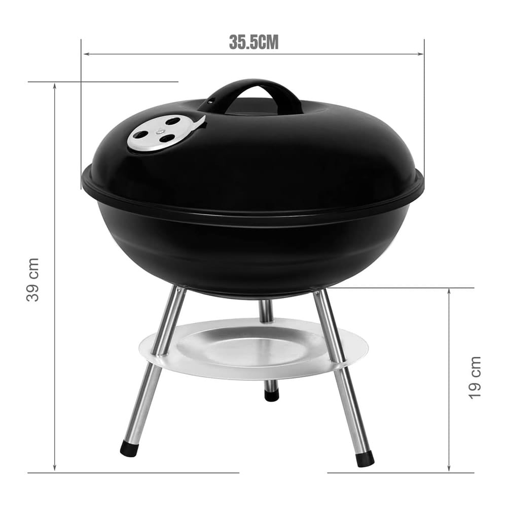 Portable Bbq Charcoal Grill Dimensions
