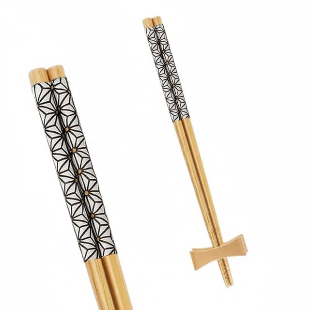 Wagara Bamboo Chopsticks & Rest