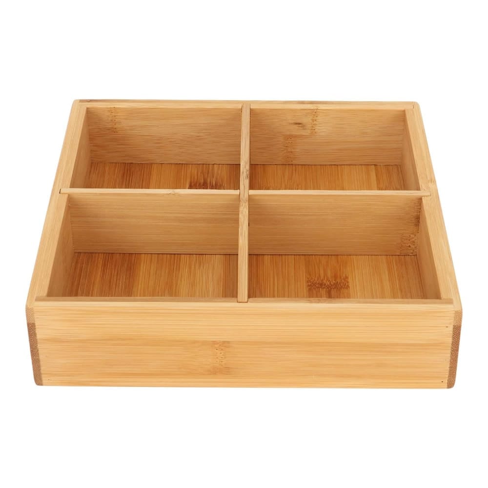 Bamboo 4 Compartment Tray