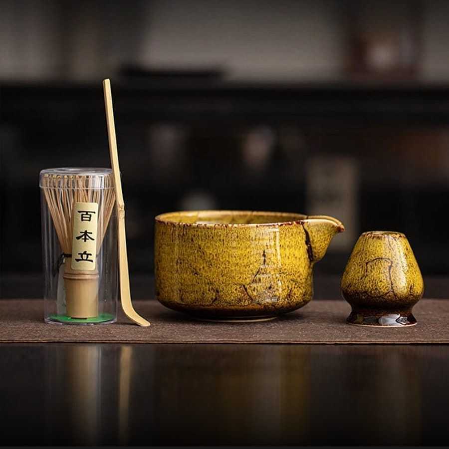 Golden Kintsugi Matcha Set