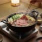 Cast Iron Sukiyaki Pot & Cedar Lid