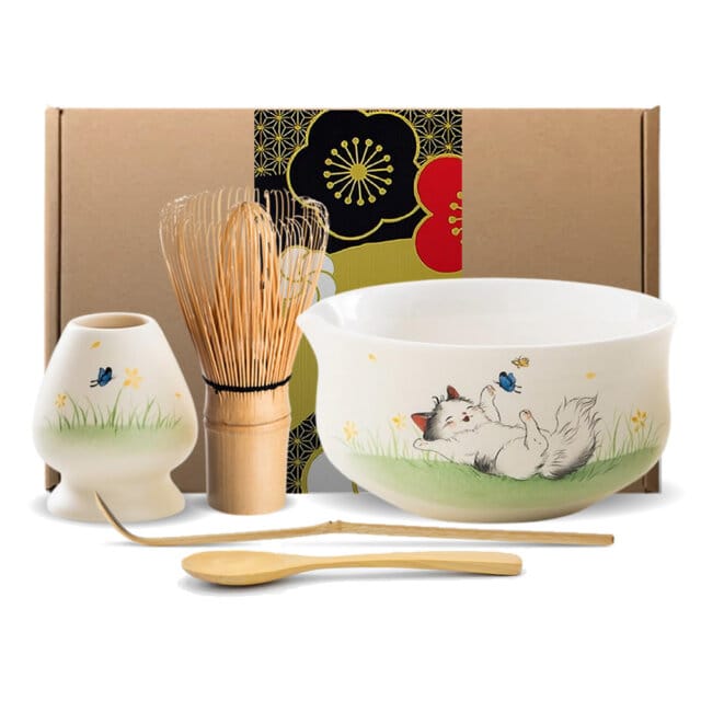 Neko Matcha Tea Ceramony Set