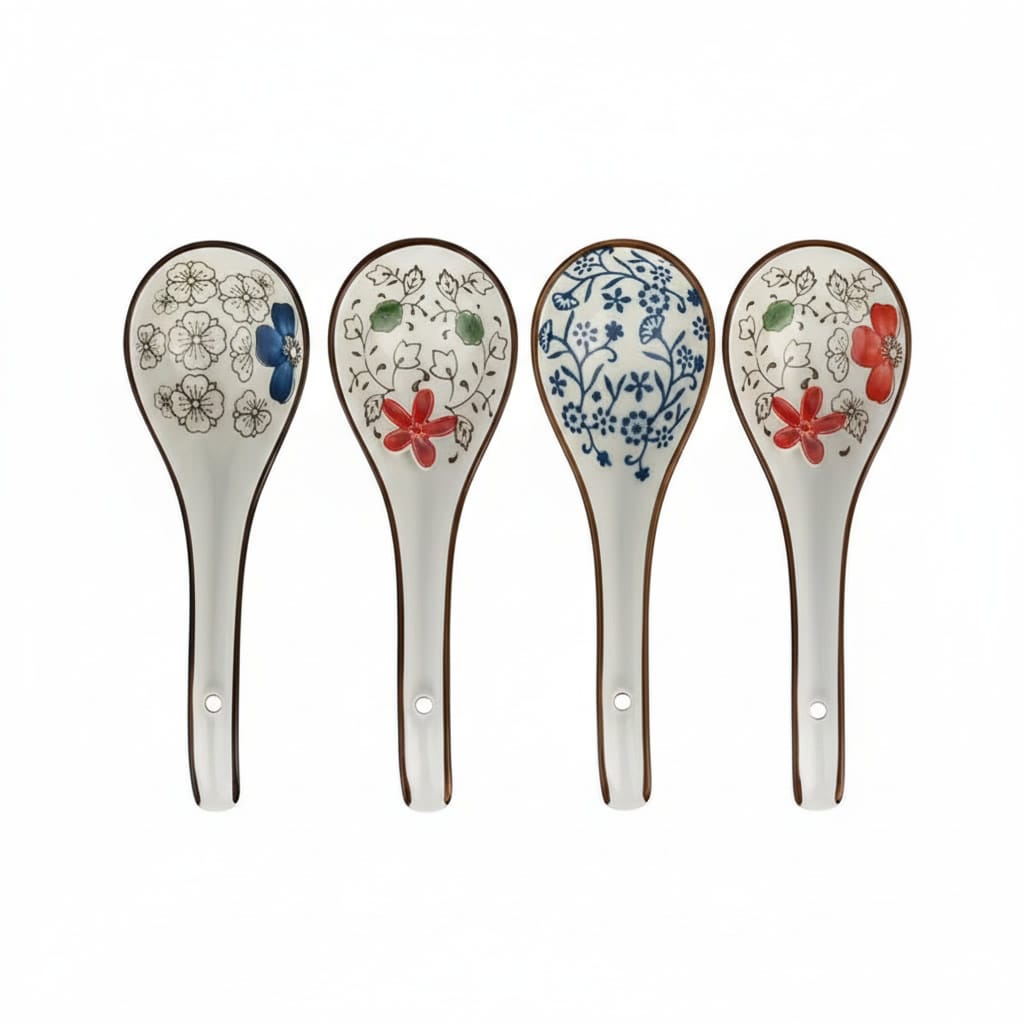 Hanagara Ceramic Spoon Set Hanagara Ceramic Spoon Set