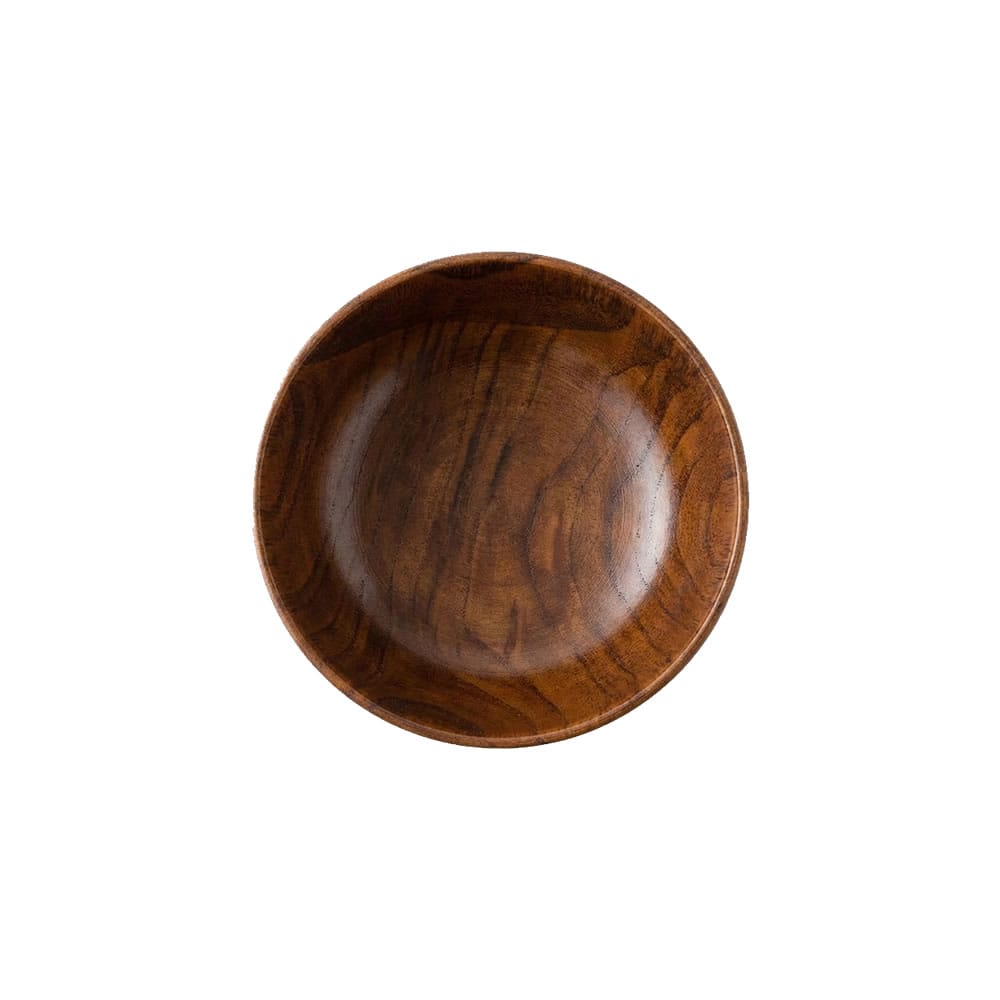 Jujube Wood Rice Bowl Top View