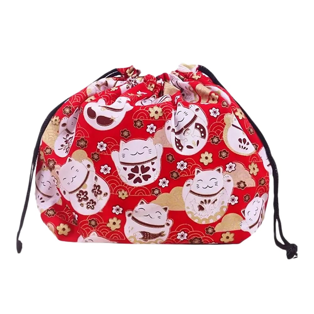Lucky Neko & Sakura Bento Box Bags