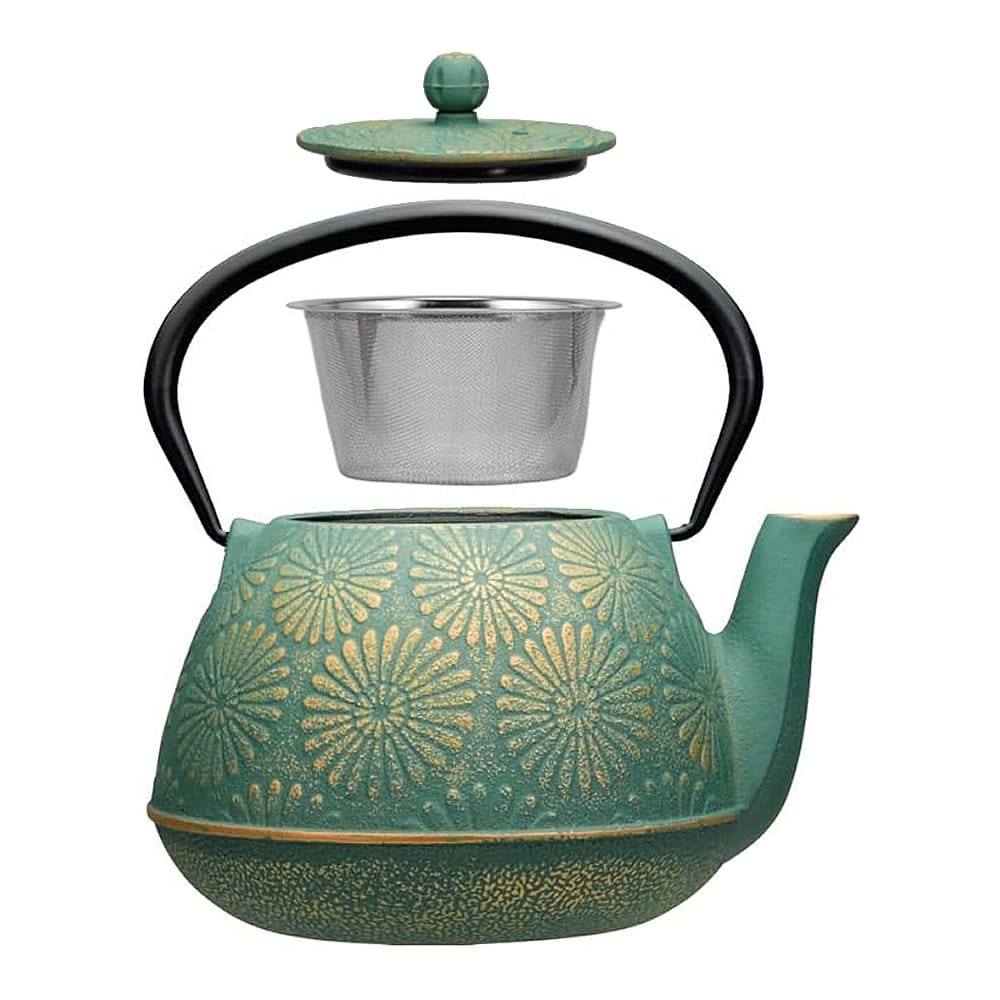 Midori Daisy Cast Iron Teapot Components Midori Daisy Cast Iron Teapot Components