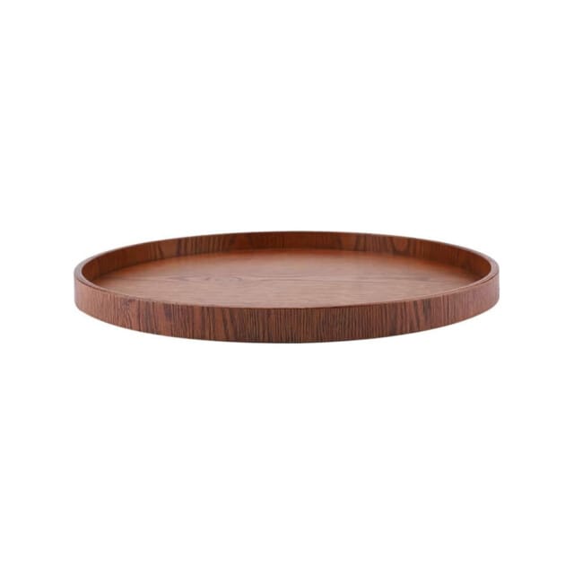 Round Wooden Serving Tray