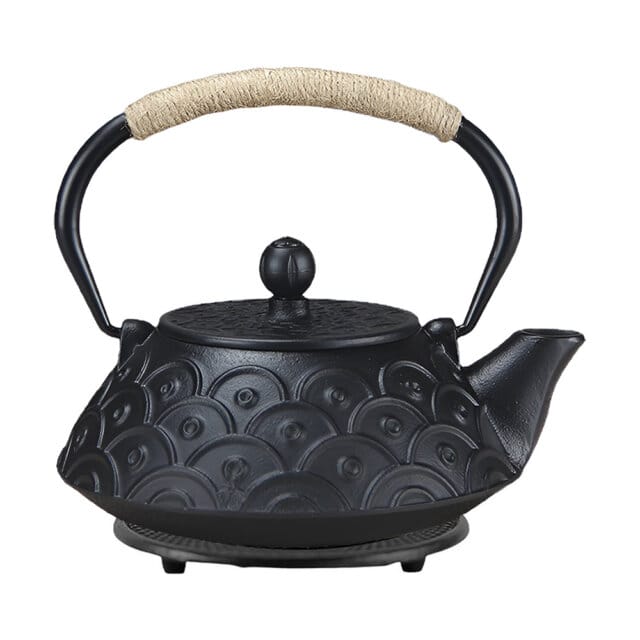 Seigaiha Cast Iron Tea Pot