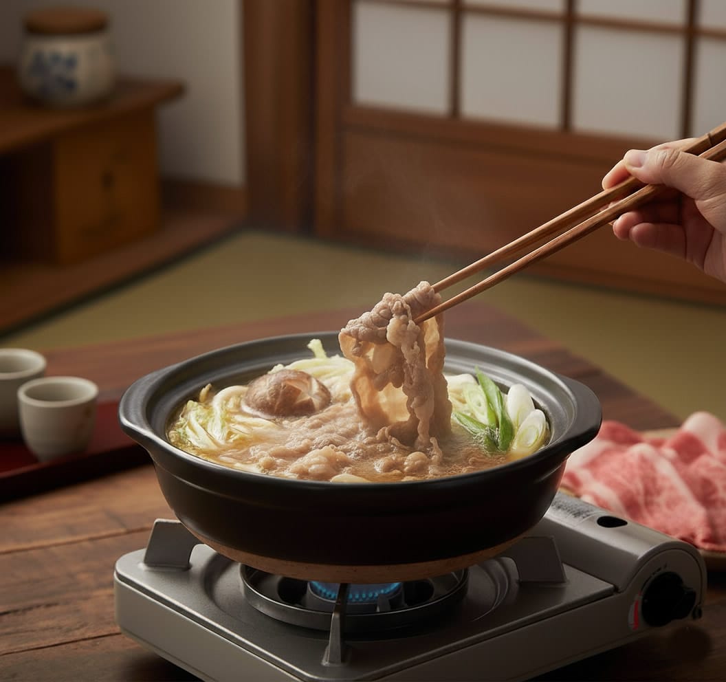 Shiro Clay Donabe Pot In Use